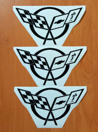 CORVETTE C5 C6 C7 Stickers Vinyl Decals Graphics Die Cut Emblem Logo